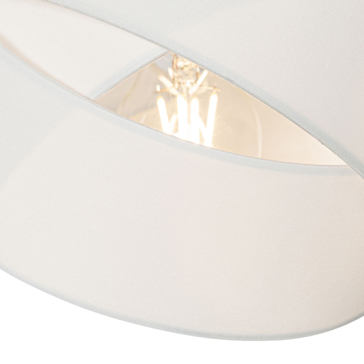 Moderne hanglamp zwart met wit 3-lichts - Cloth