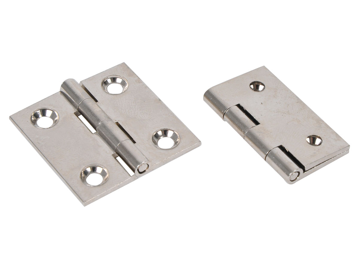 Obelink stalen kleine scharnieren (2x stuks) - silver