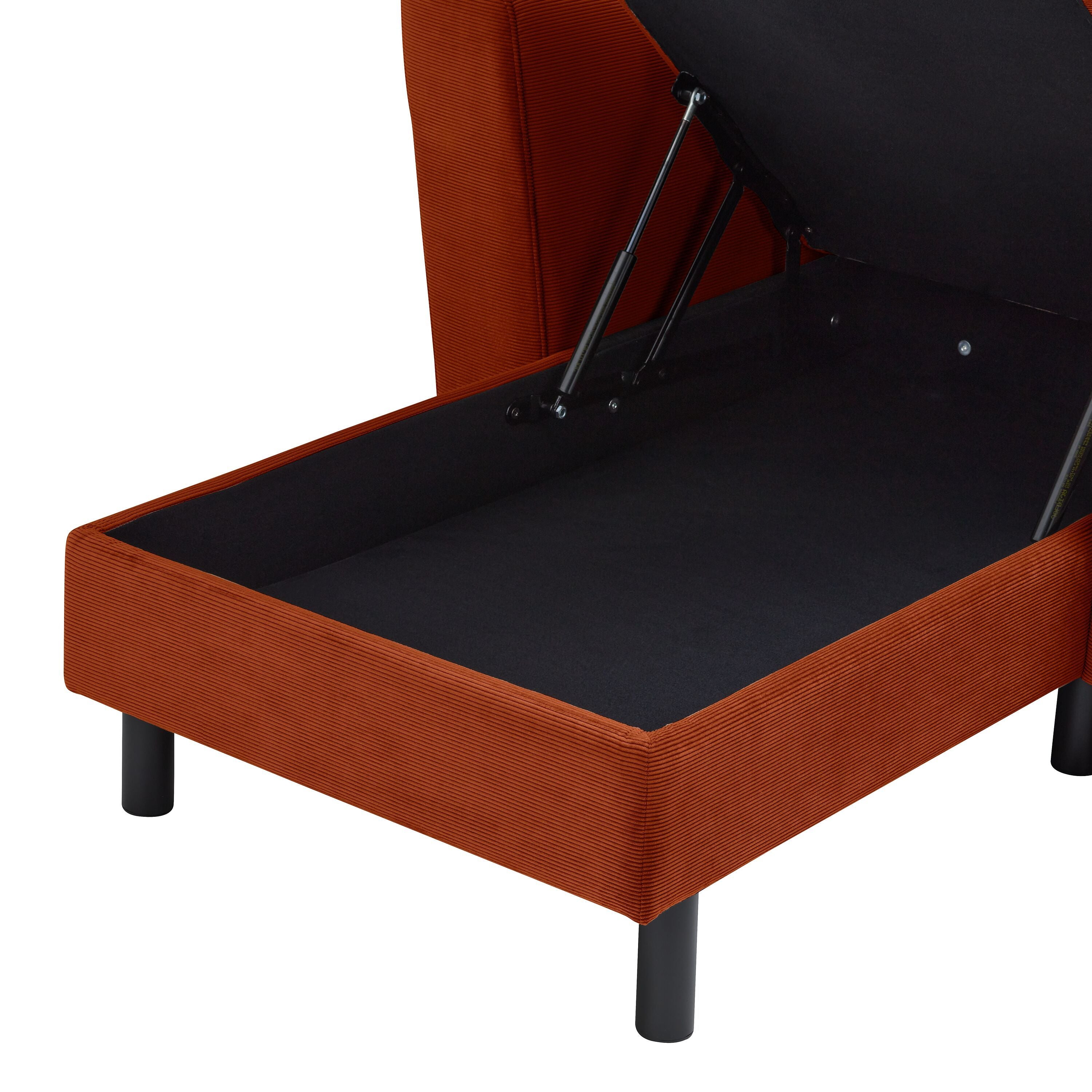 DIENER Ecksofa - Bronze / B: 235.0 cm x T: 156.0 cm x H: 81.0 cm