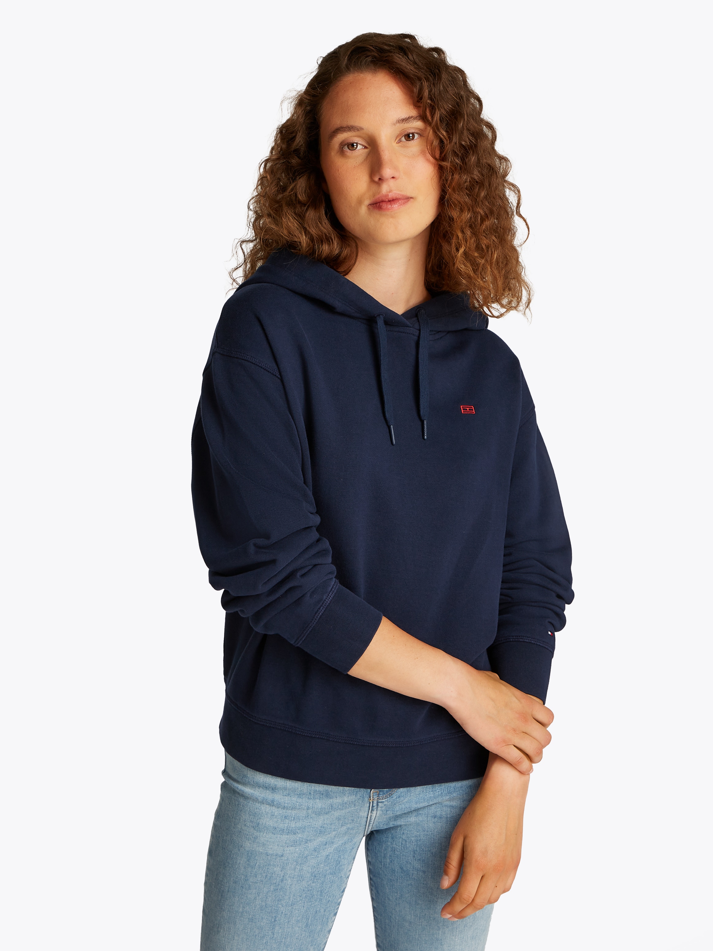 Tommy Hilfiger Hoodie »REG CONTRAST FLAG HOODIE«, mit Logo-Flag