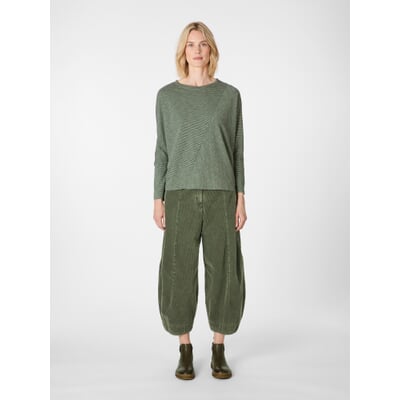 Damen-Langarmshirt, Oliv