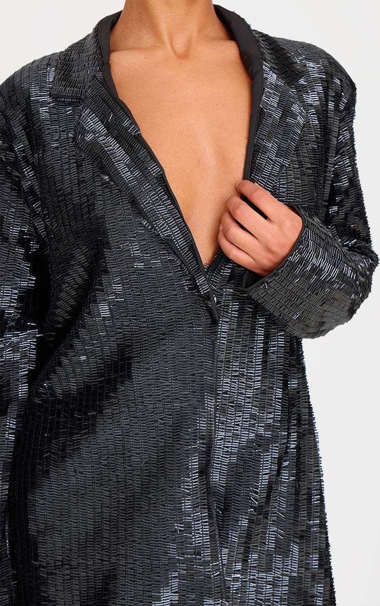Robe Blazer Ornée De Diamants