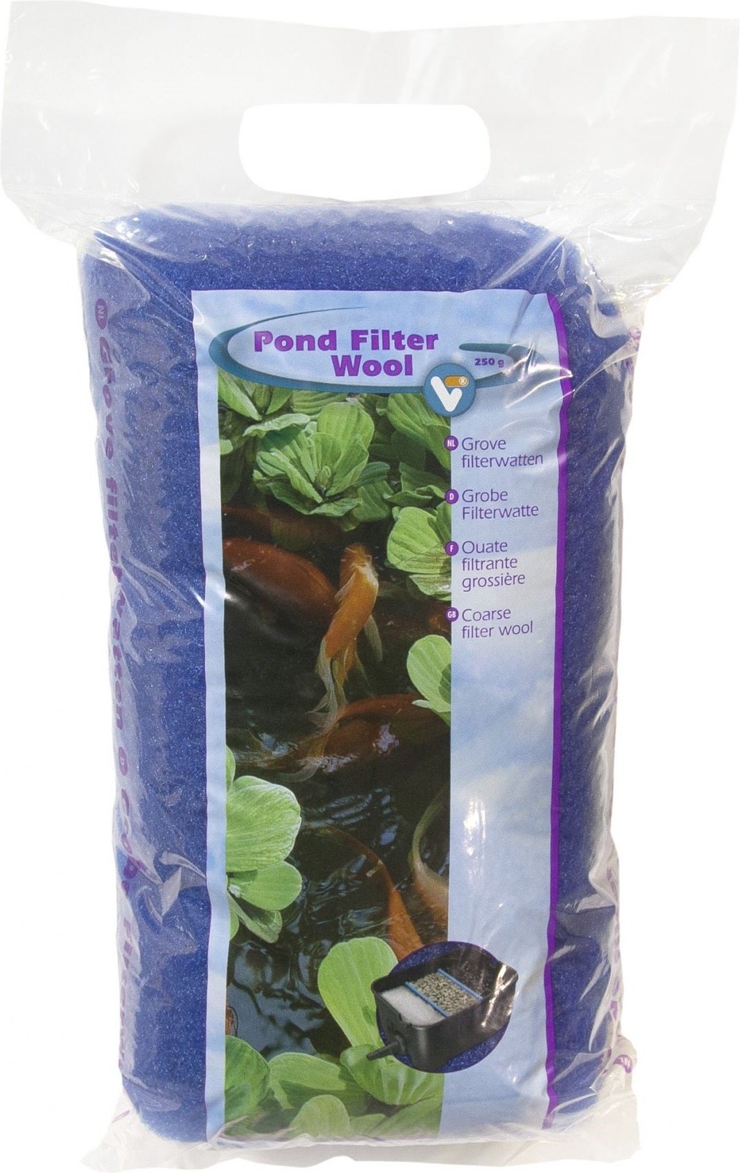 VT filterwatten blauw 250 g