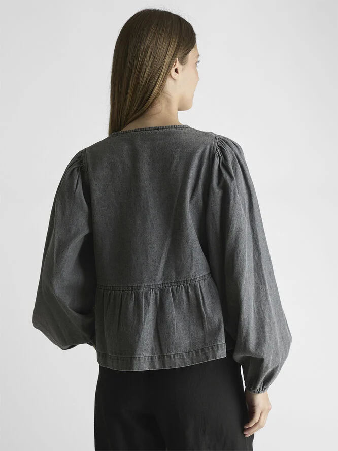 Neo Noir Esmée D Blouse Grey