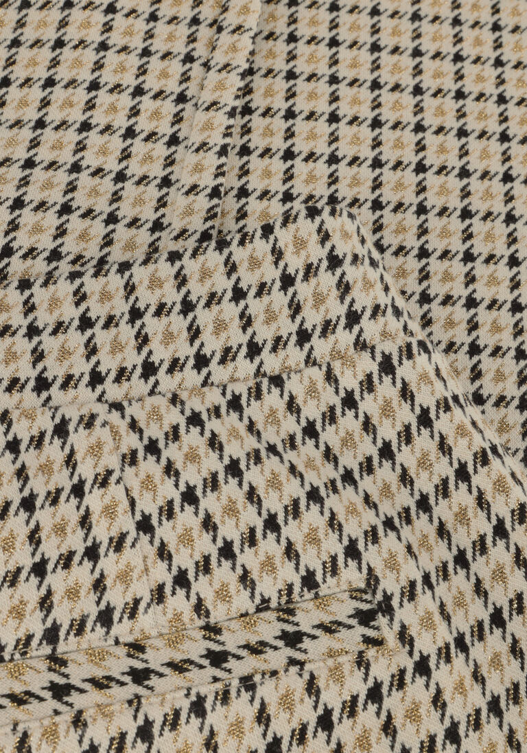 SUMMUM multi summum flared broek flared pants prince de galles with lurex