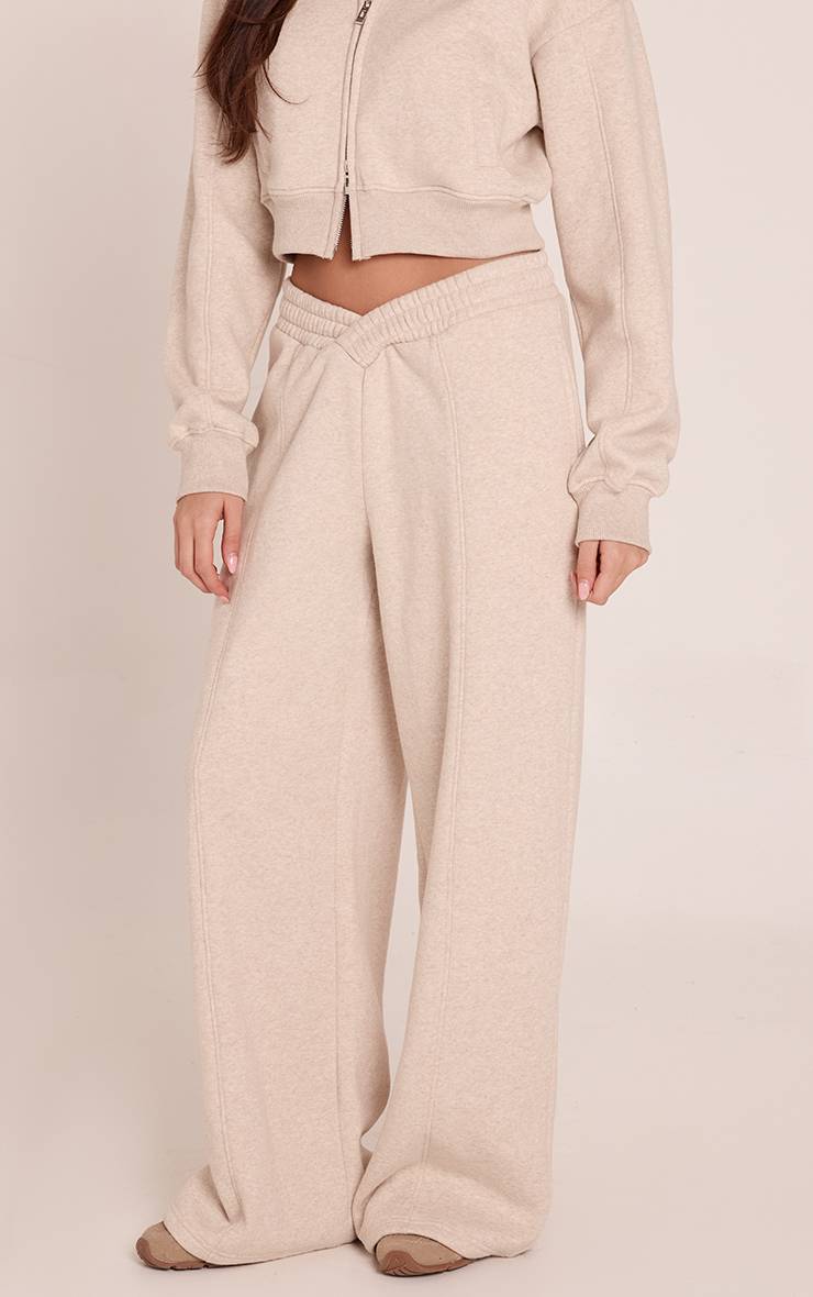 Avoine Joggers En Molleton De Coton Avec Taille Croisée