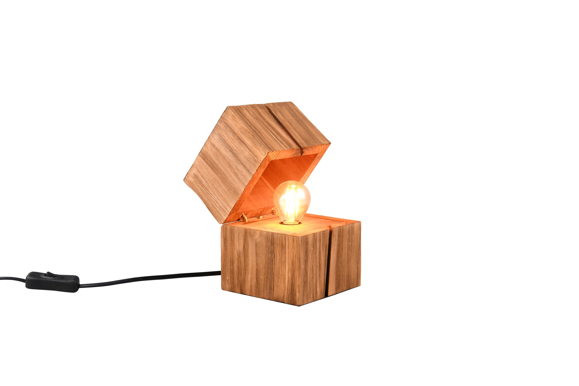 TRIO Retrofit LED Tischlampe TREASURE 12 x 12 cm naturfarbig