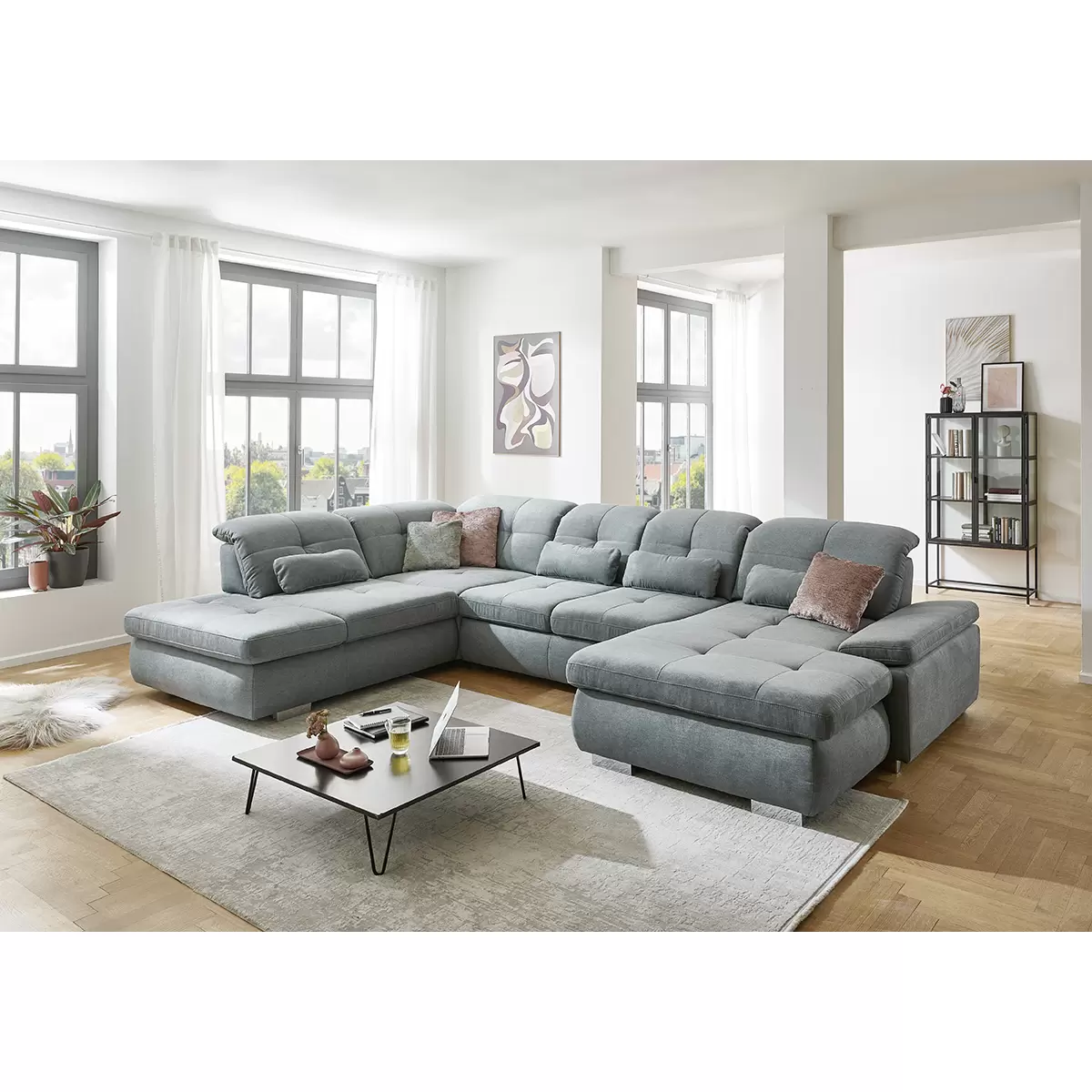 Wohnlandschaft Arbaz Grau