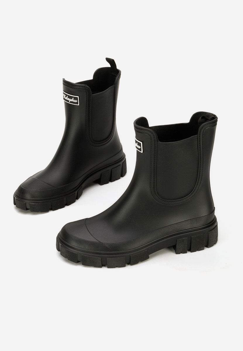 Bottines en caoutchouc noires Aimeea