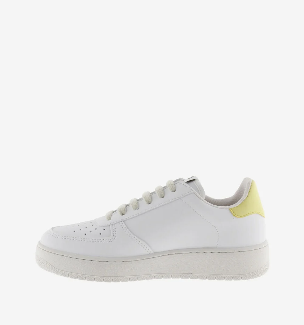 MADRID EFFET CUIR CONTRASTANT Baskets sport unisexe ROSA