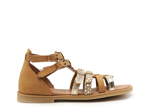 Bellamy nu pieds enfant fille clea marron