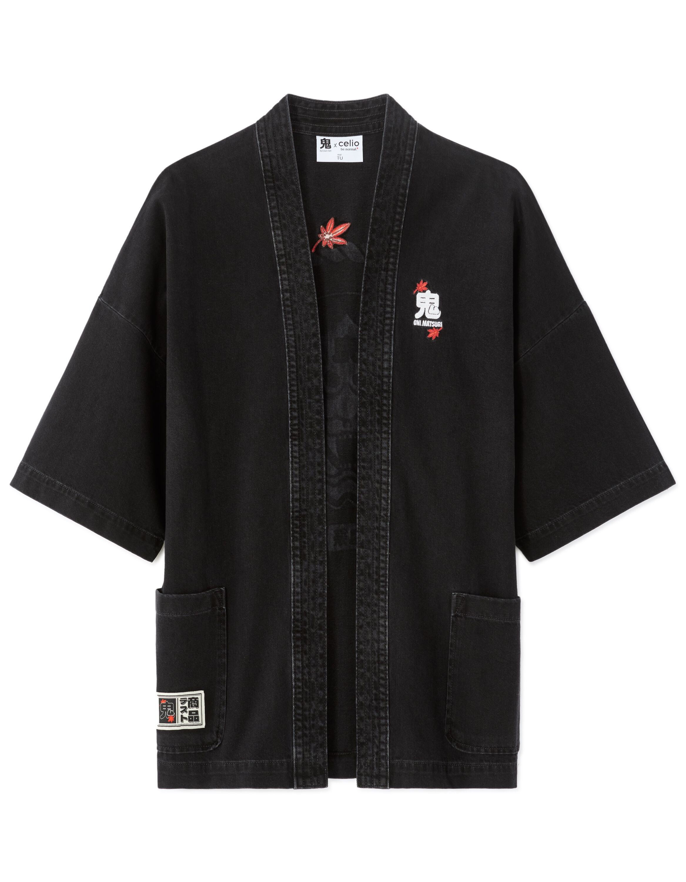 ONI By Louis San - Kimono homme noir