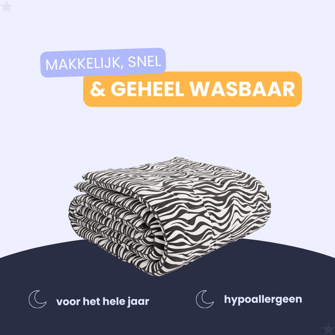 HappyBed Zebra All year dekbed -  200x200 cm