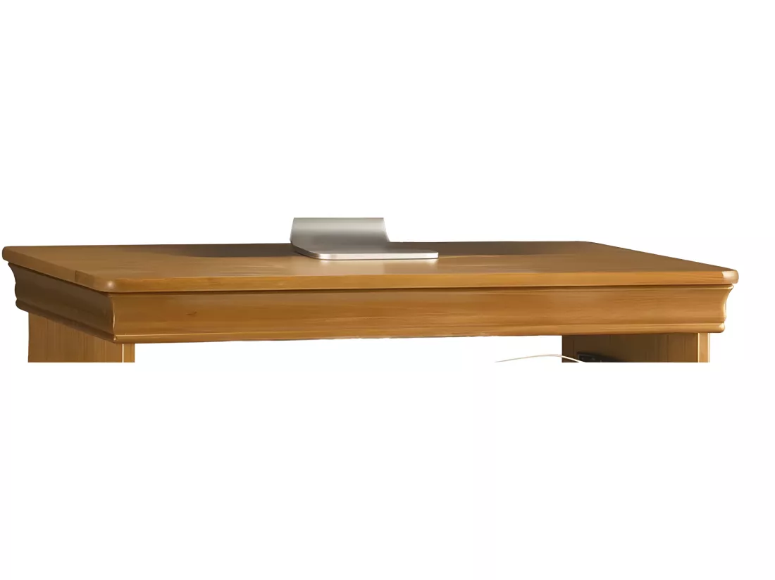 Desserte Informatique Pin Miel 5 Niches L 88 H 85.5 P 55 cm