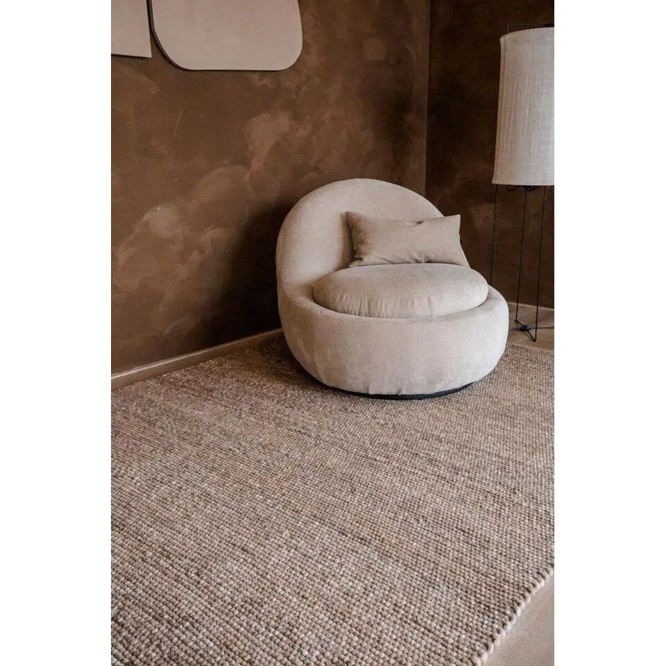 Interieur05 Wollen Vloerkleed lichtbruin Vik - 340 x 240 cm
