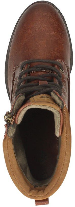 Mustang Veterschoenen Hak cognac