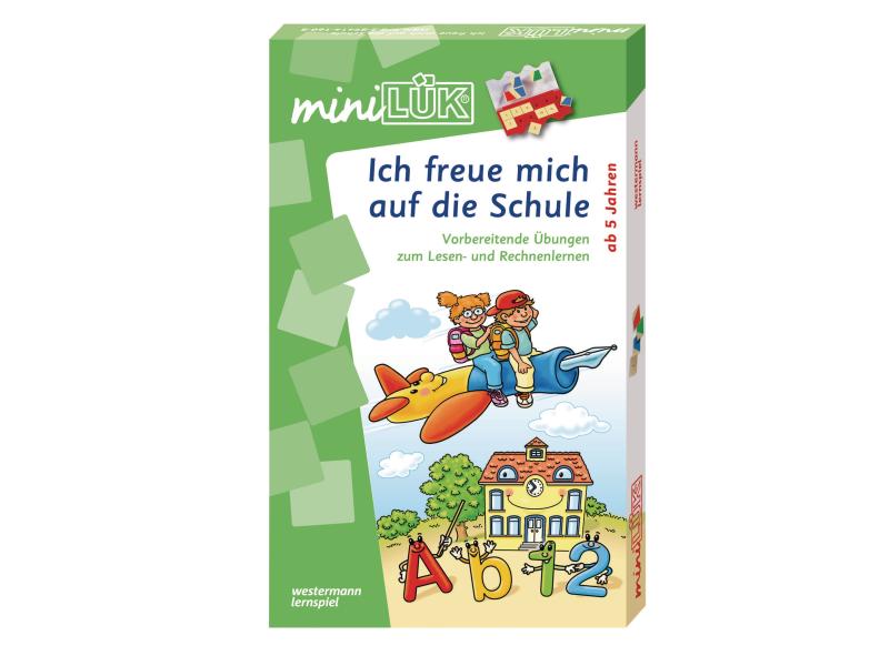 LÜK miniLÜK Ich freue mich auf die Schule Set Lernspiel mit Lösungsgerät