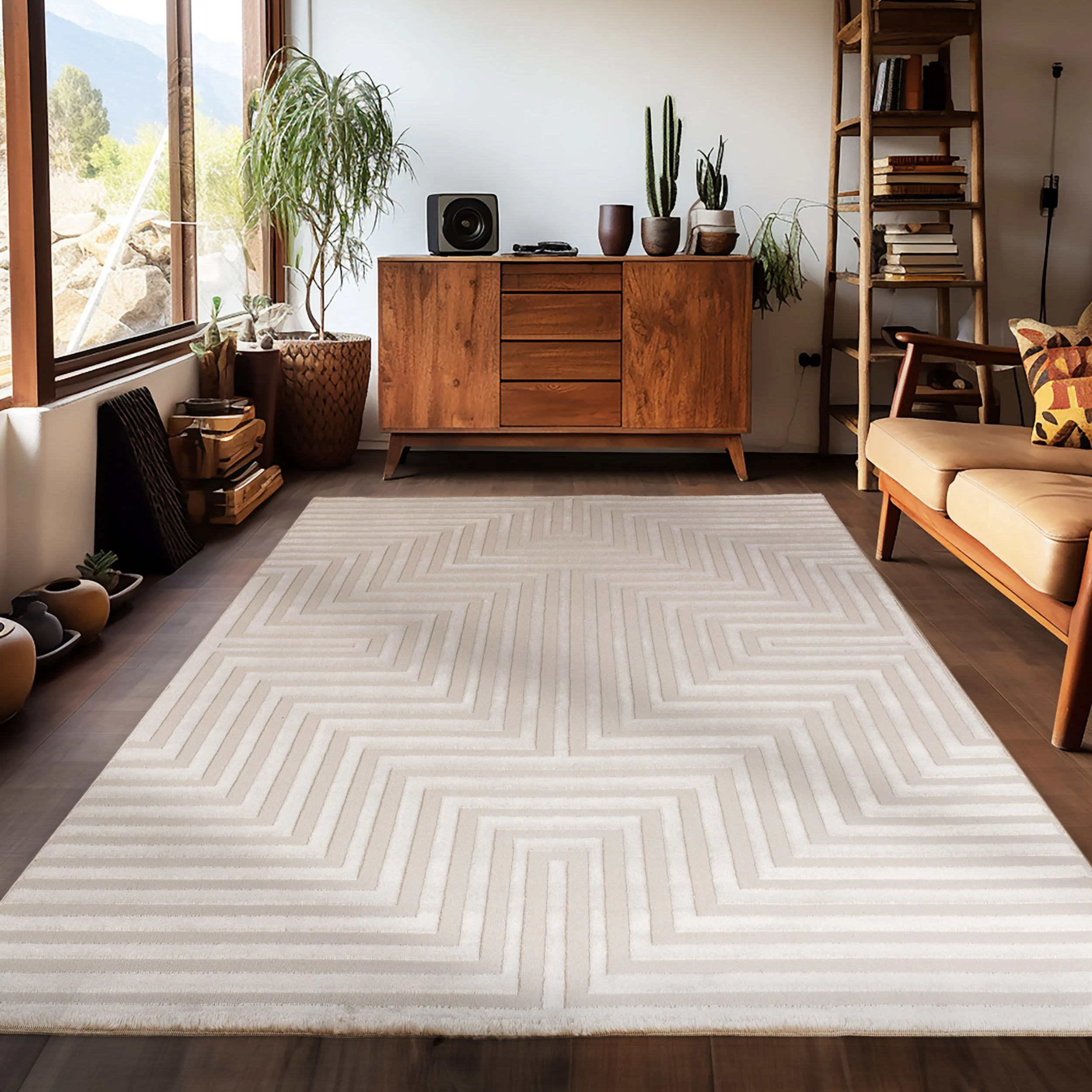 Teppich Wohnzimmer Kurzflor Skandinavische Stil Teppich, Einfarbig