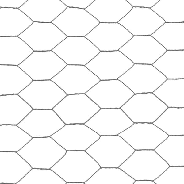 vidaXL Trådgjerde kylling stål med PVC-belegg 25x0,75 m grå