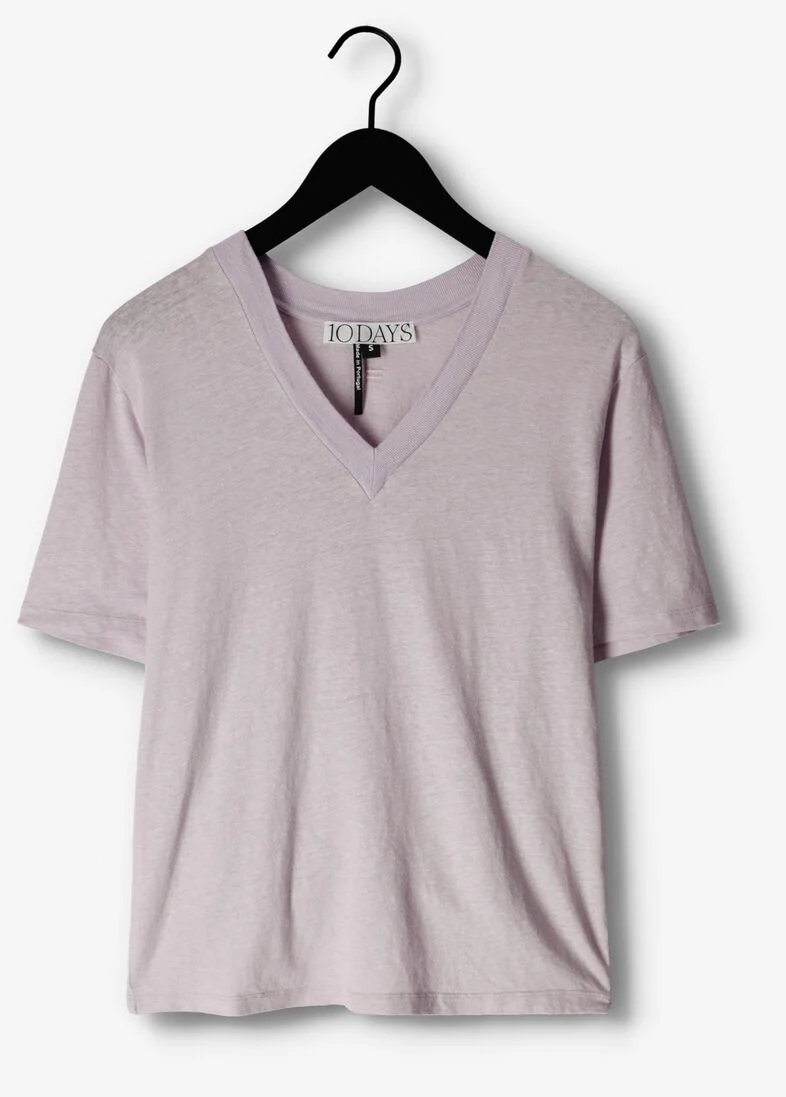10DAYS paarse 10days t-shirt the v-neck tee