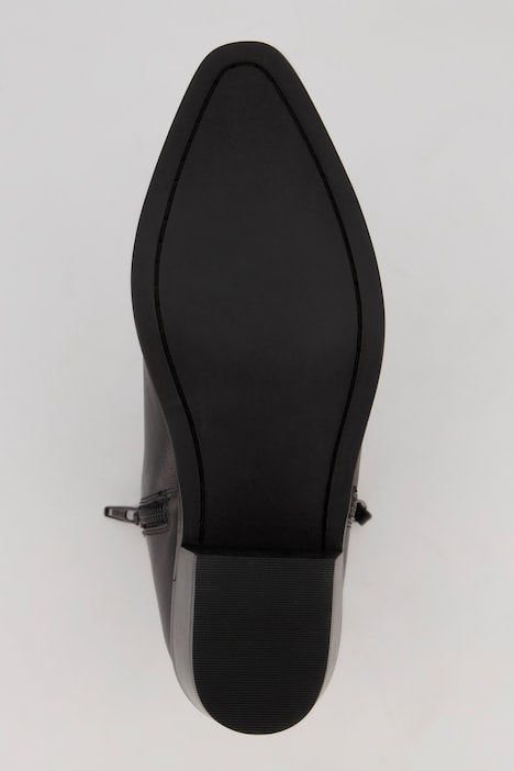 Leder-Stiefelette, Ankle höhe, stitching