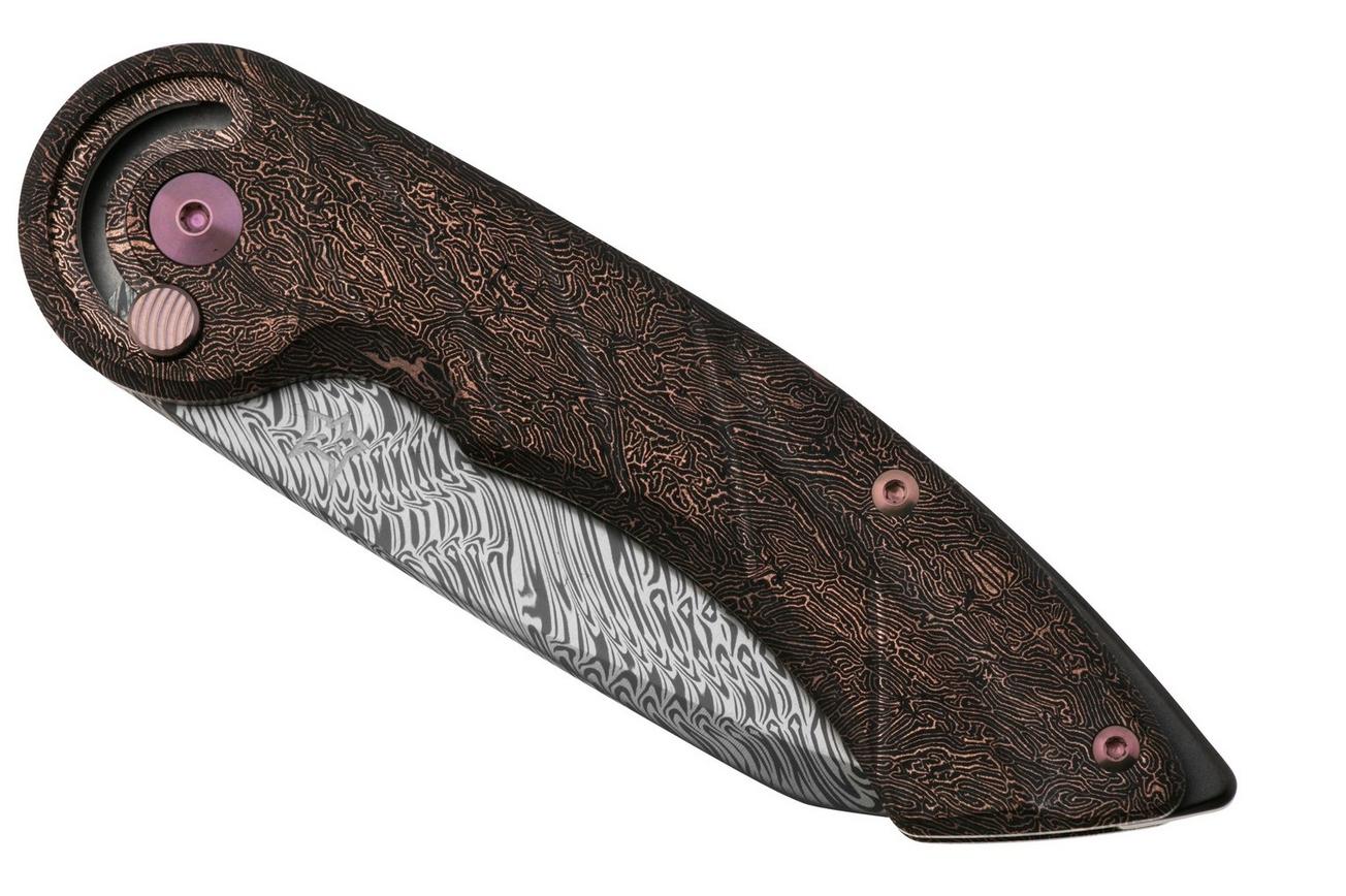 Fox Knives Radius FX-550 DGCFR Grabak Damasteel, Space Coral Fatcarbon Carbonfiber, zakmes