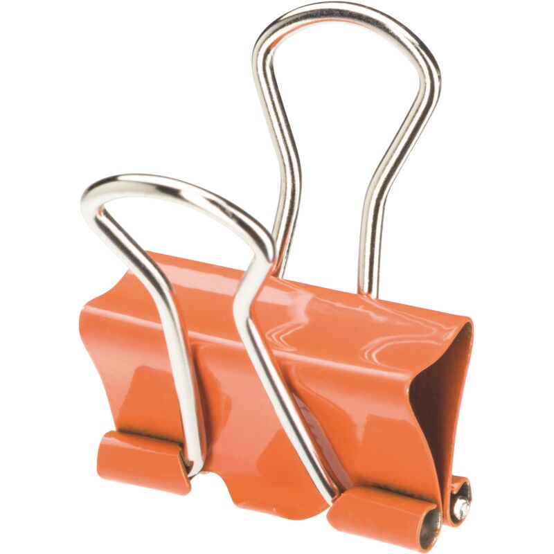 Pince double clip couleurs assorties - Boîte de 10