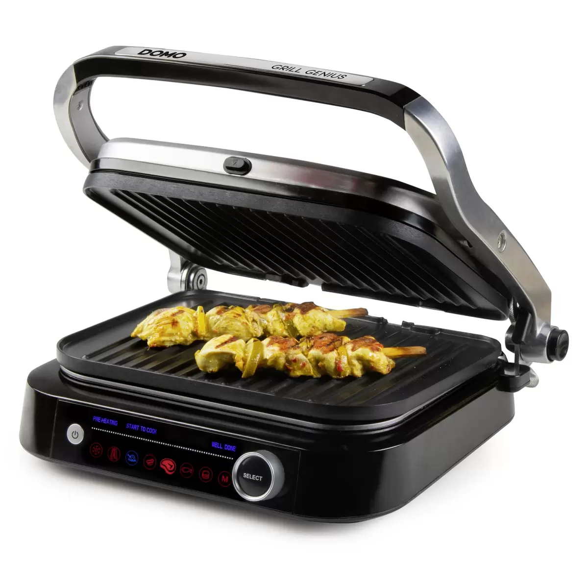 Elektrogrill Tisch Domo DO9249G anthrazit,silber
