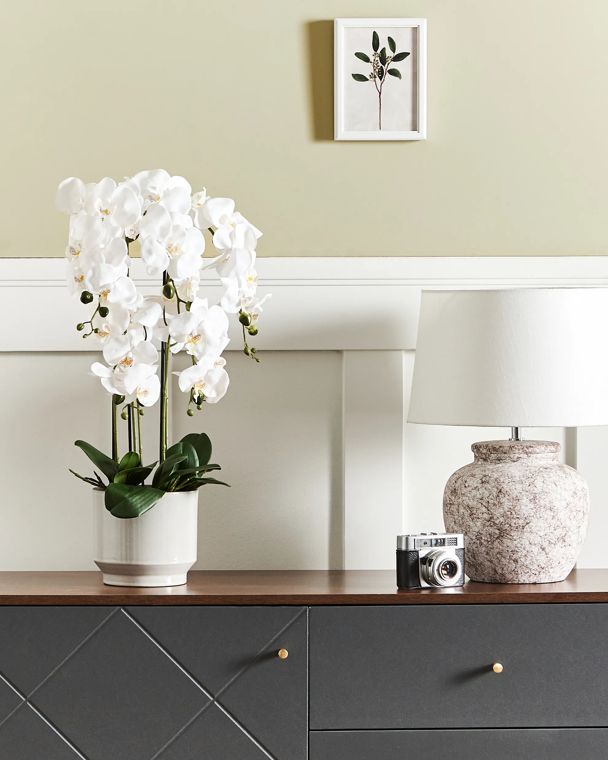 Kunstplant ORCHID 65 cm Wit