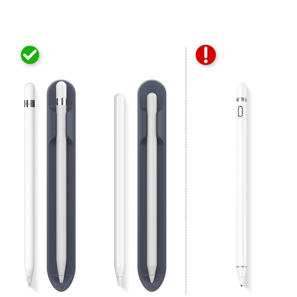 Apple Pencil (1. & 2. Gen. / Pro) Magnetische Silikon Halterung mit Kleberückseite - Rosa