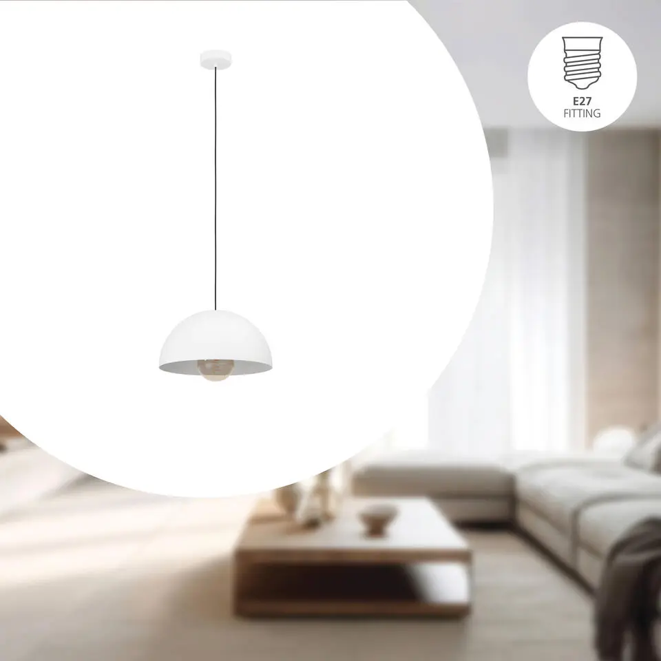 EGLOGaetanoHanglamp-E27 - 1Lichts-Ø38cm-Wit