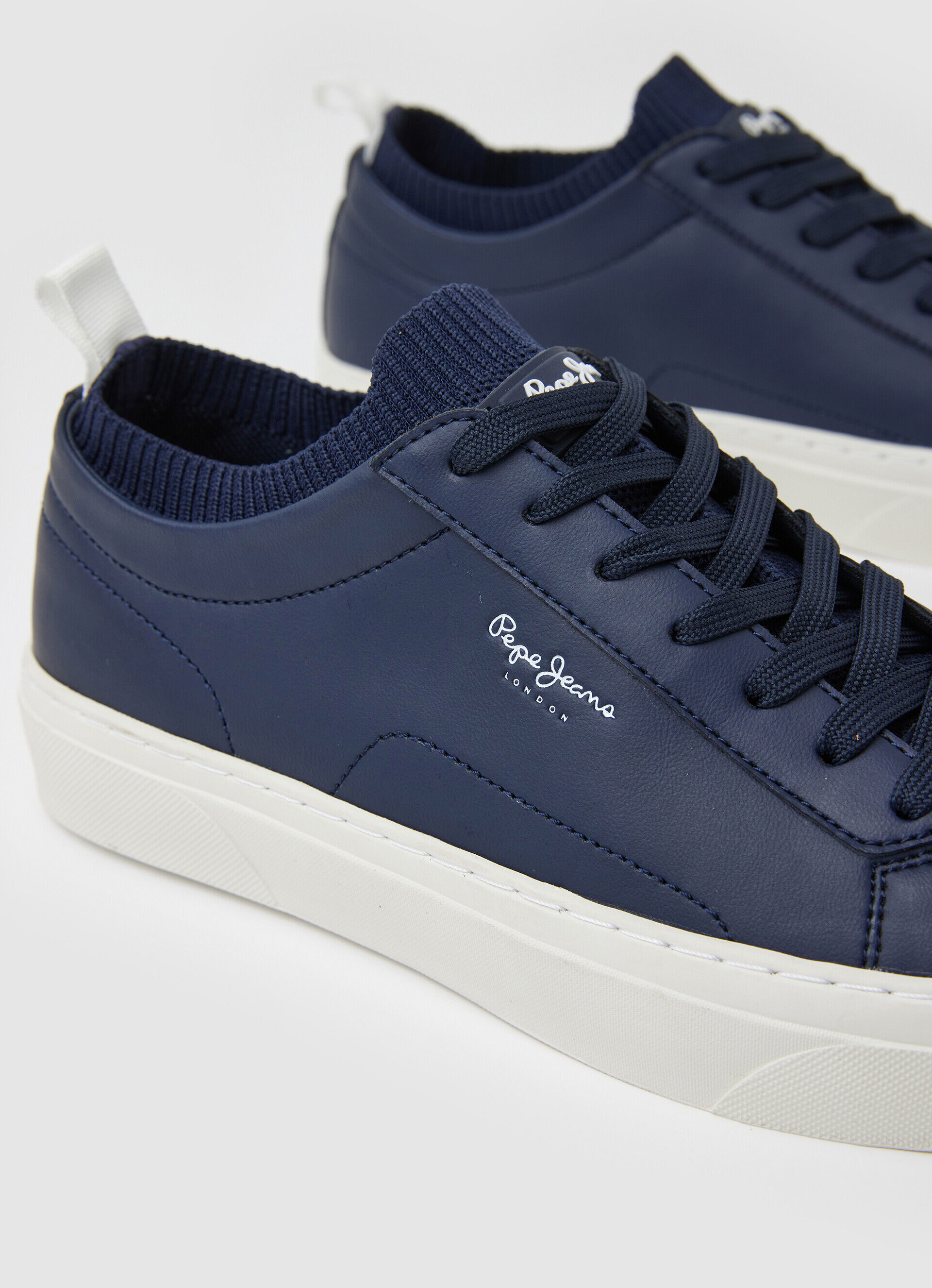 YOGI CHINELO DE COURO - azul marinho
