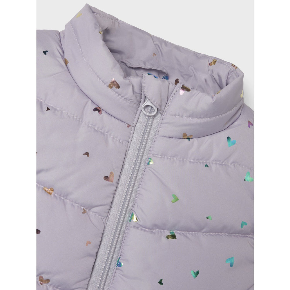 Køb Name It Misty Lilac Mylane Vest Foil Heart
