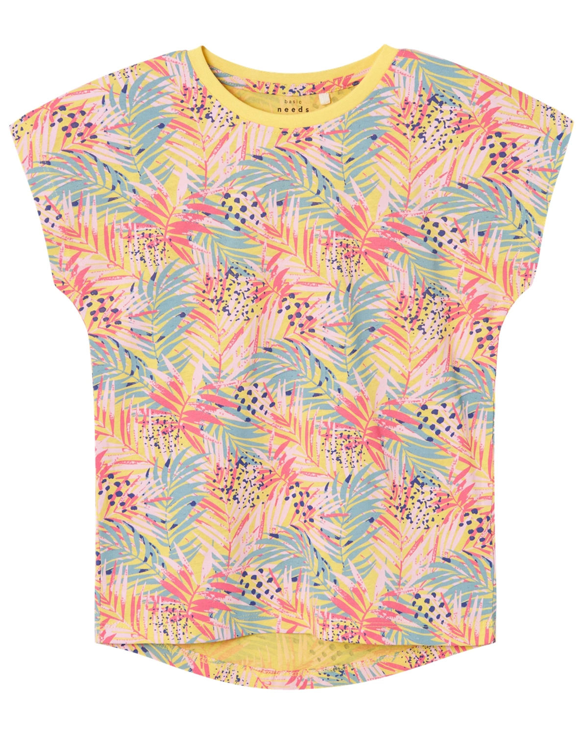 T-Shirt NKFVIGGA LEAVES in yarrow