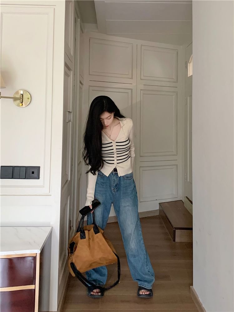LINSI - Slim-fit licht vest met knoopjes