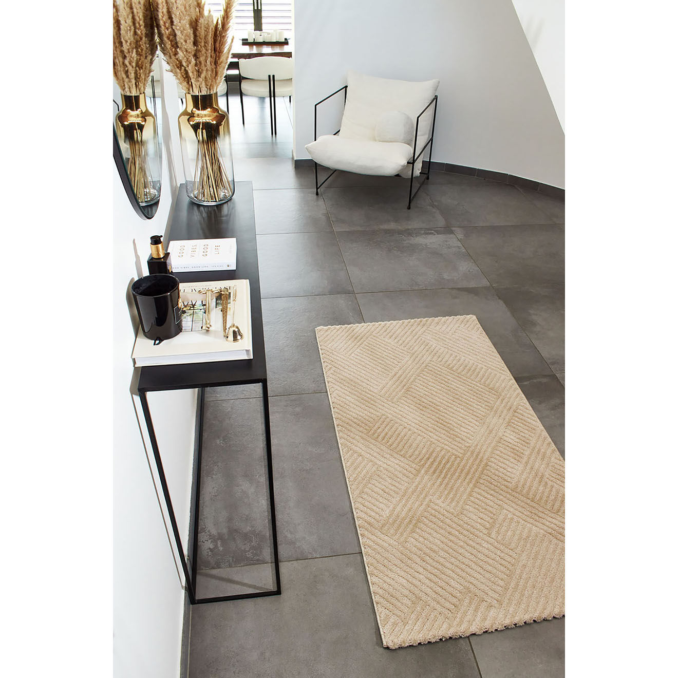 Nazar Rugs Tapis Bianca 160 beige - 80x150 cm