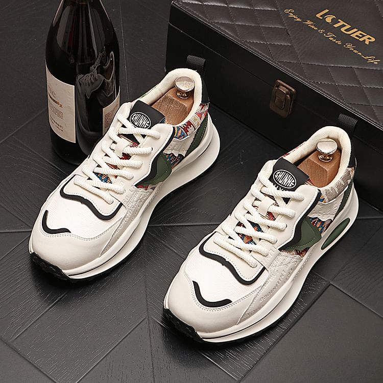 Mr Ozera - Platform Paneel Sneakers