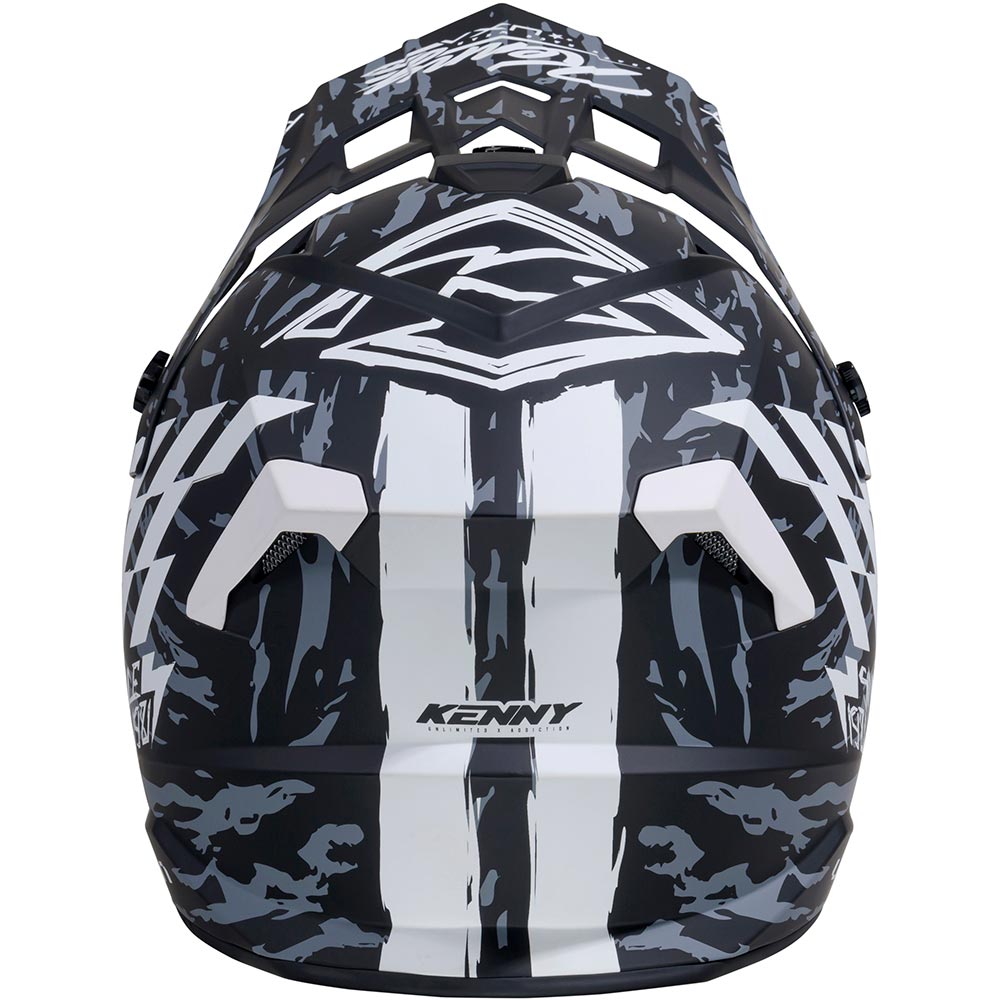 Kenny - Casque enfant Track Kid Dirt Noir / Blanc / Mat