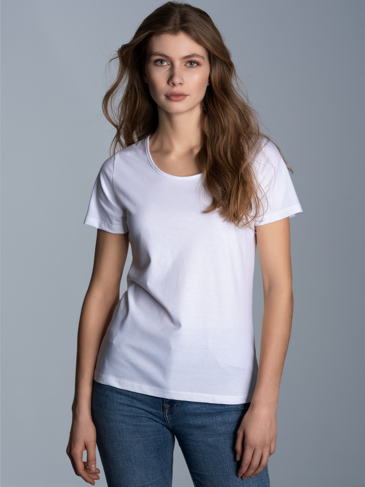 T-Shirt aus Biobaumwolle Weiss-C2C