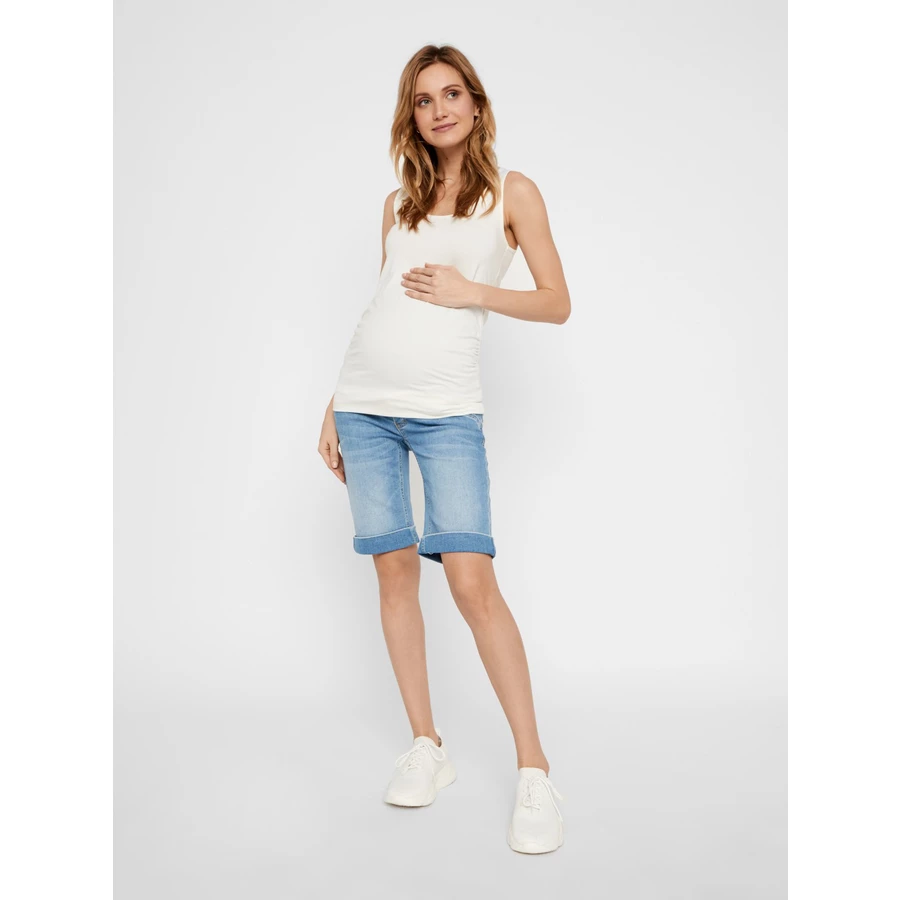 mama;licious Umstandsbermuda Light Blue Denim