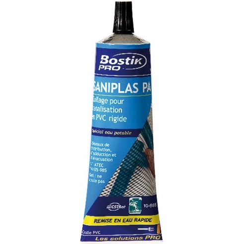 Colle pvc saniplas pa tube étui 125ml professionnelle