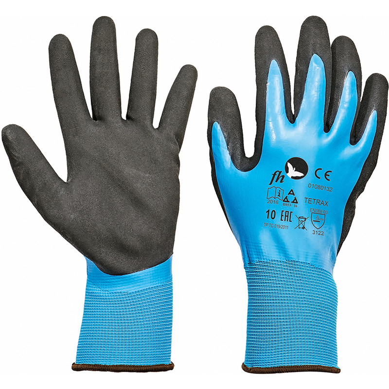 Latex waterdichte handschoenen 10/XL