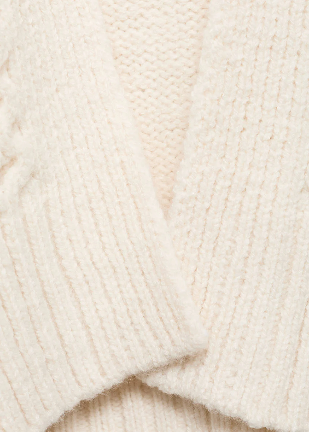 MANGO TEEN gebreid vest vest beige