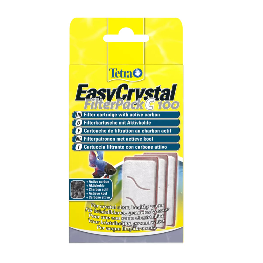 Carvão ativado Tetratec EasyCrystal C 100 para filtro de aquário