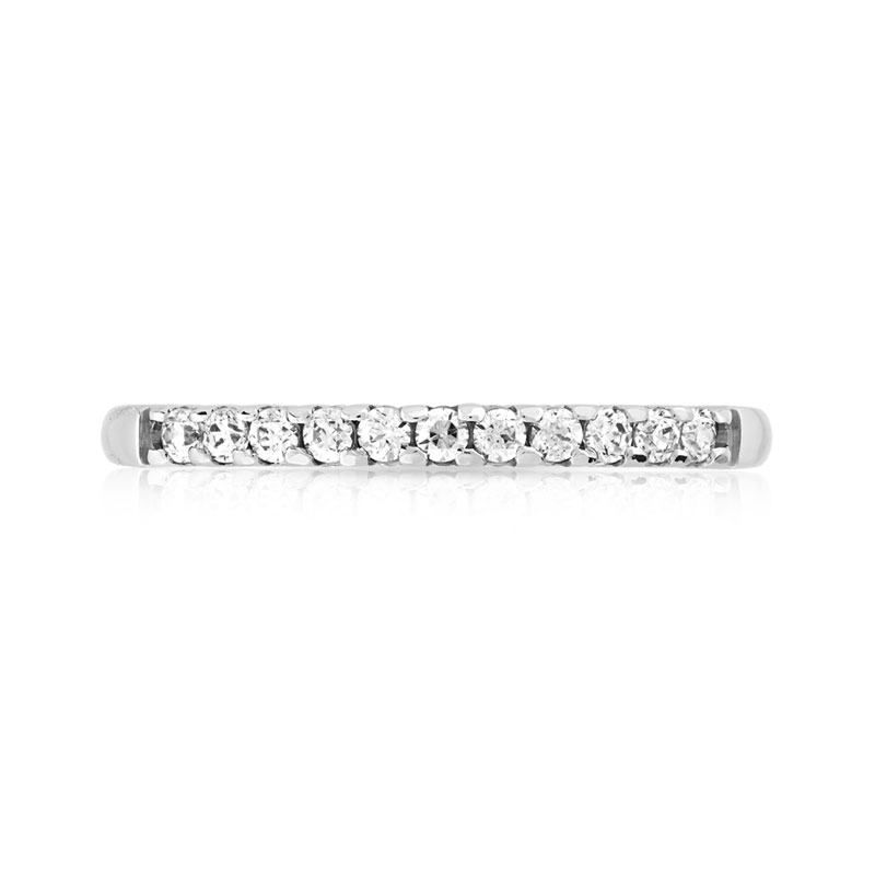 Alliance or 375 blanc diamants