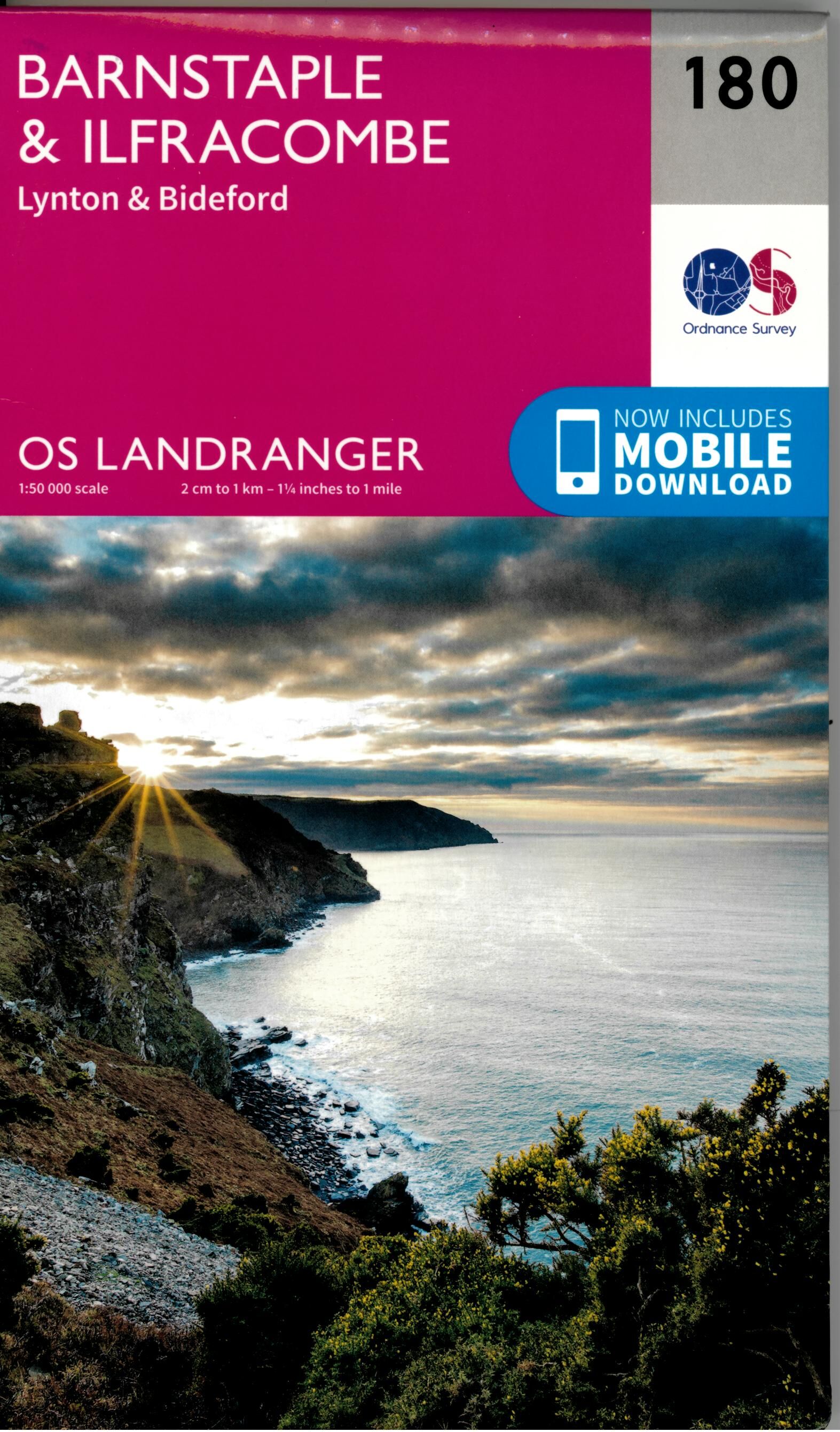 ORDNANCE SURVEY - 180 GB BARNSTAPLE 1 50 000
