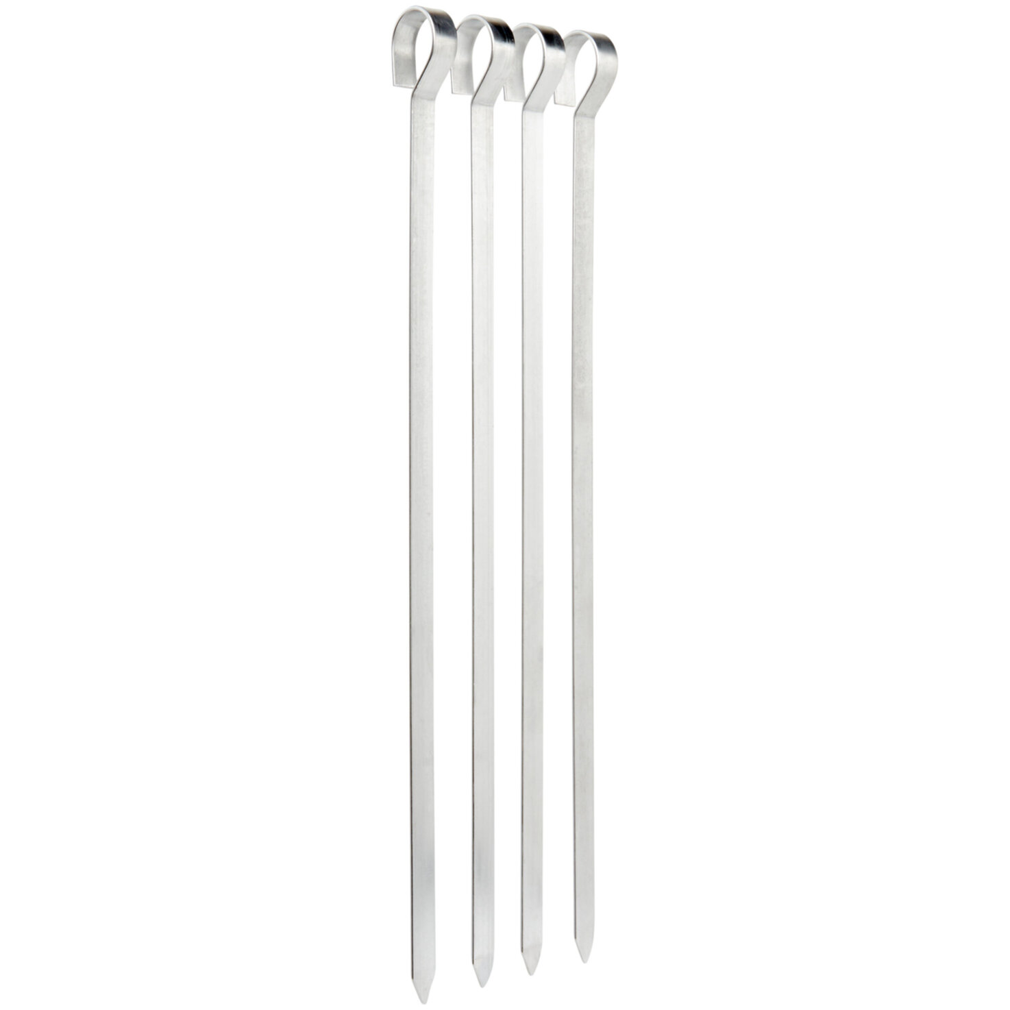 Flamino BBQ Edelstahl Spiesse | 35 cm | 4 Stück
