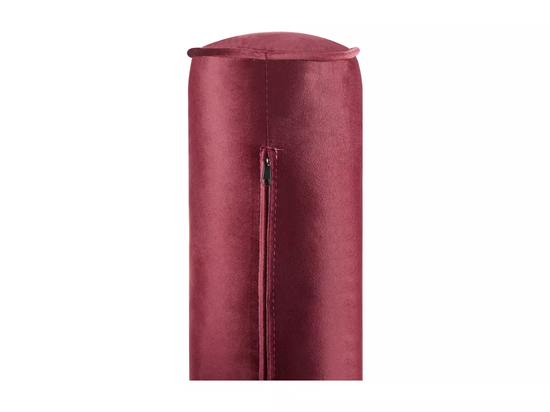 Chaise longue en velours bordeaux MURET