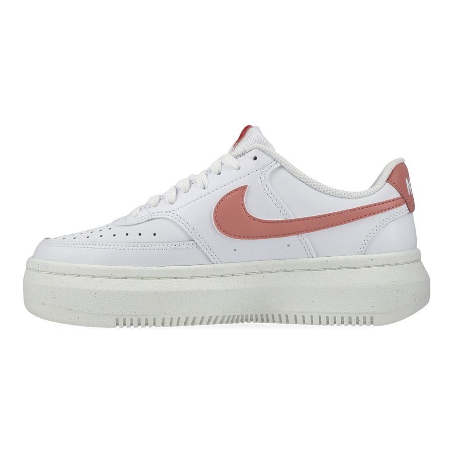 Nike Chaussures Court Vision Alta - Blanc/Red Stardust/Blanc Cassé Femme
