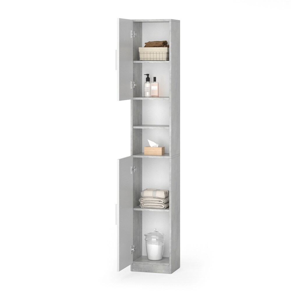 VICCO Anstellschrank LUIS Waschmaschinenschrank Badmöbel Badschrank Hochschrank